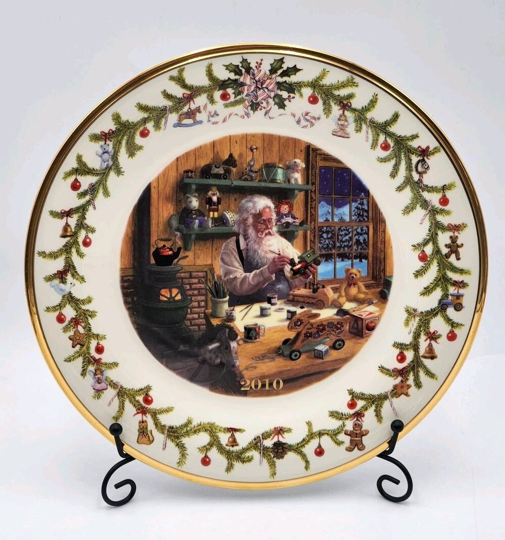 Lenox Annual Santa Collector Plate 2010 First in Series 10.75" Limited Edition